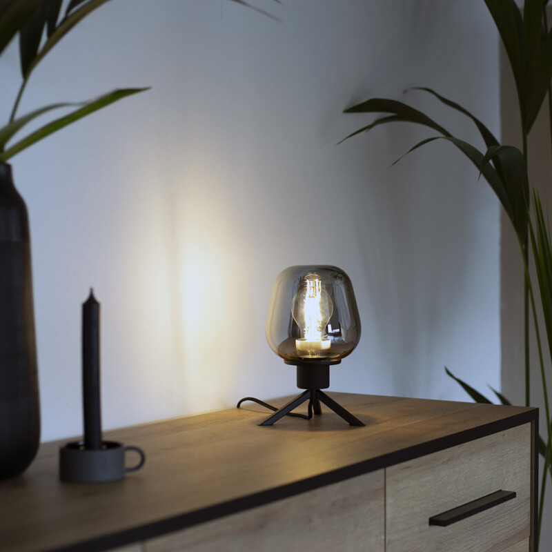 Lámpara de mesa de tres patas de vidrio Steinhauer Reflexion - Imagen 4