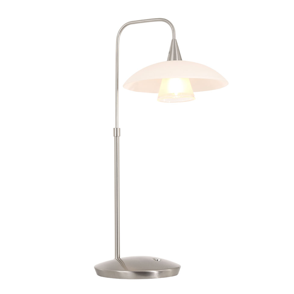 Lámpara de mesa de cristal Steinhauer Tallerken