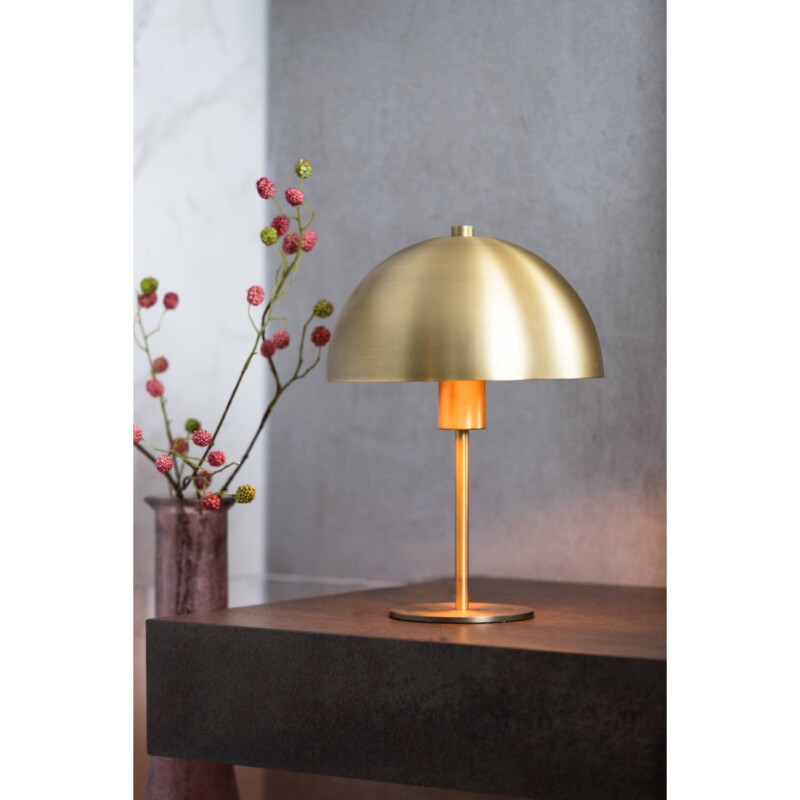 Lámpara de mesa de latón en forma de seta Light and Living Merel - Imagen 5