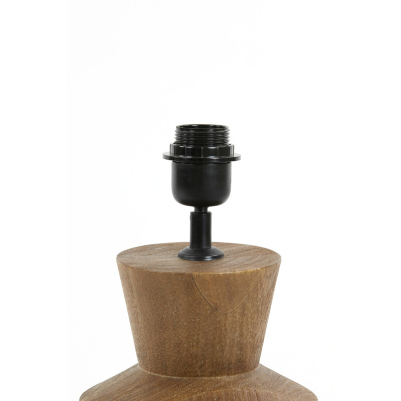 Lámpara de mesa de madera natural beige Light and Living Gregor - Imagen 4