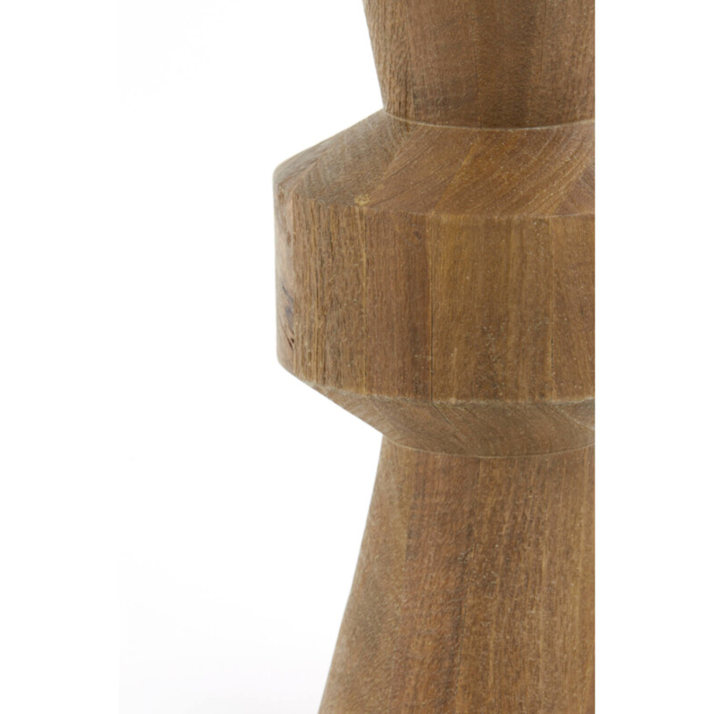 Lámpara de mesa de madera natural beige Light and Living Gregor - Imagen 5
