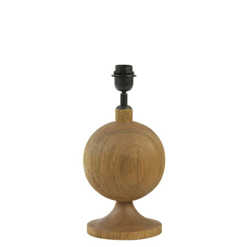 Lámpara de mesa de madera natural marrón Light and Living Tomasso - Imagen 2