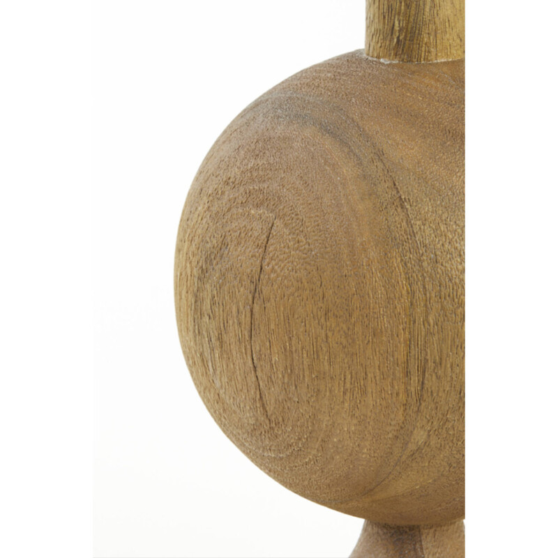 Lámpara de mesa de madera natural marrón Light and Living Tomasso - Imagen 4