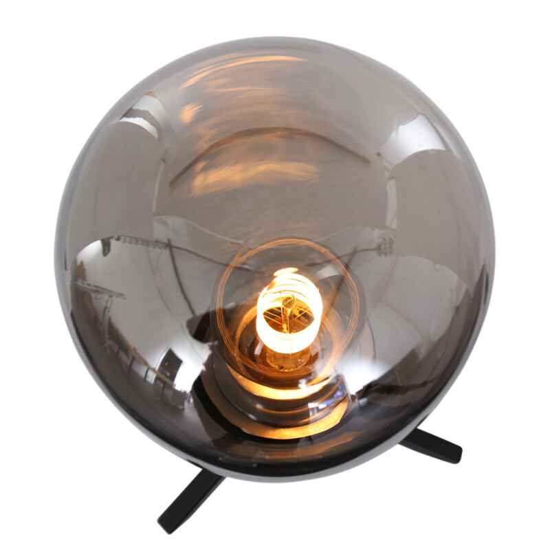 Lámpara de mesa de vidrio oscuro Steinhauer Reflexion - Imagen 3