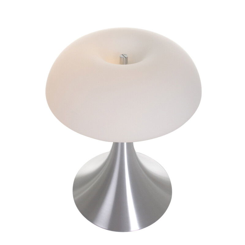 Lámpara de mesa clásica de metal gris Steinhauer Ancilla - Imagen 2