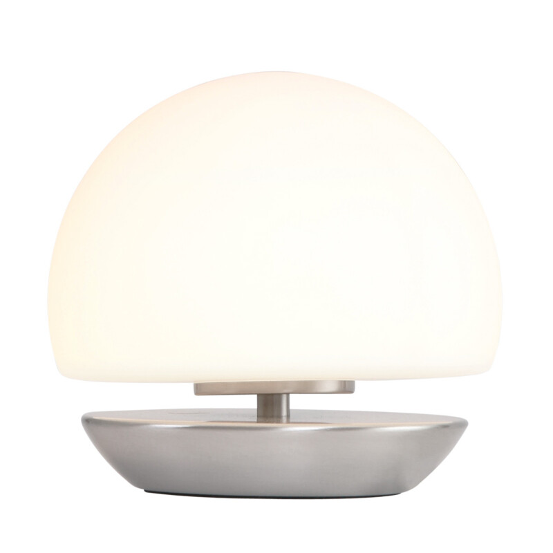 Lámpara de mesa esférica Steinhauer Ancilla LED color acero - Imagen 2