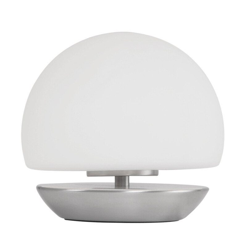 Lámpara de mesa esférica Steinhauer Ancilla LED color acero - Imagen 3