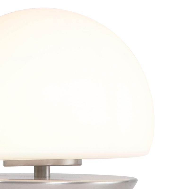 Lámpara de mesa esférica Steinhauer Ancilla LED color acero - Imagen 7