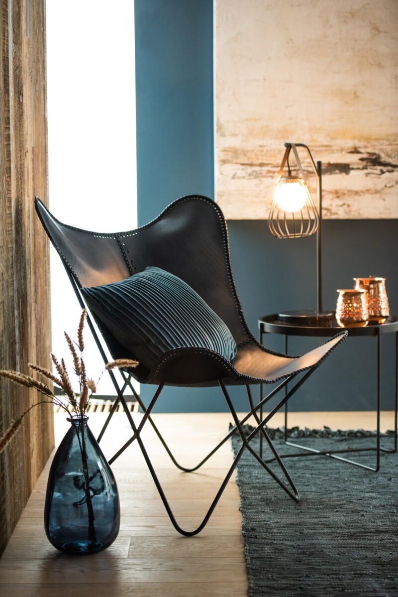 Lámpara de mesa industrial negra estilo farol Jolipa Ignes - Imagen 3