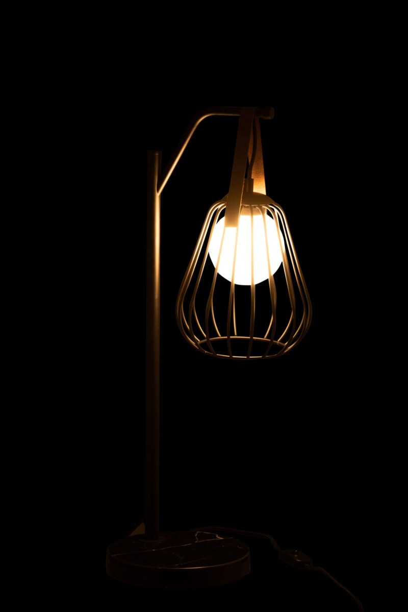 Lámpara de mesa industrial negra estilo farol Jolipa Ignes - Imagen 5