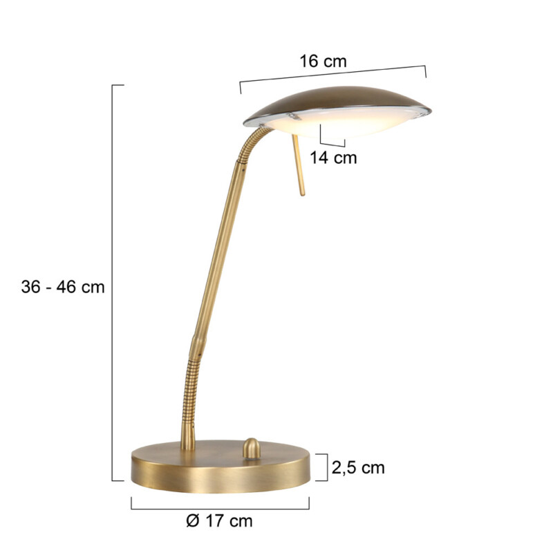 Lámpara de mesa LED regulable Mexlite Eloi - Imagen 8