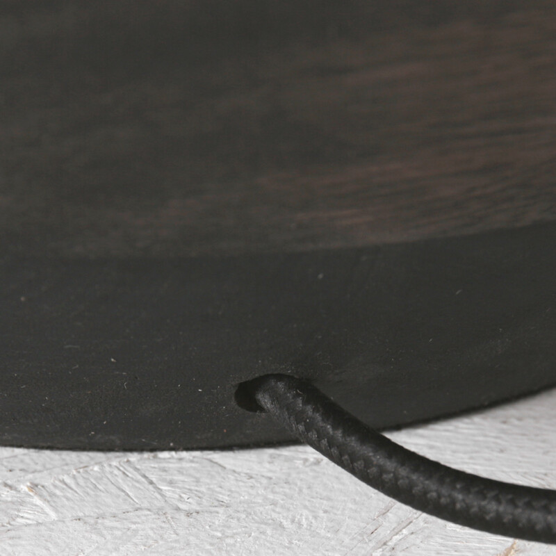 Lámpara de mesa de madera negra rural Anne Light & Home Lyons - Imagen 11