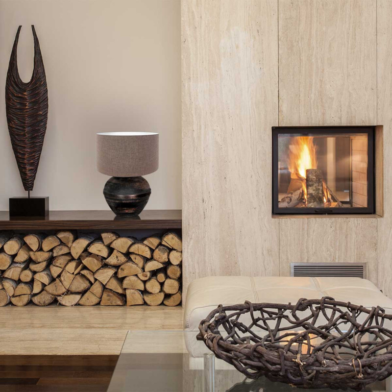 Lámpara de mesa de madera negra rural Anne Light & Home Lyons - Imagen 3