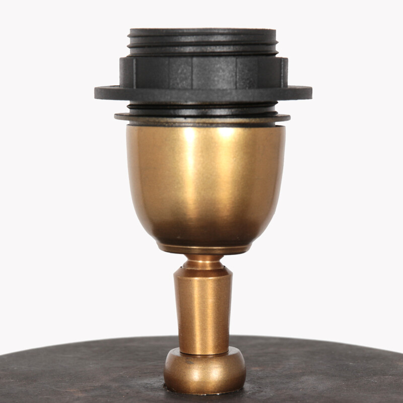 Lámpara de mesa de madera negra rural Anne Light & Home Lyons - Imagen 4