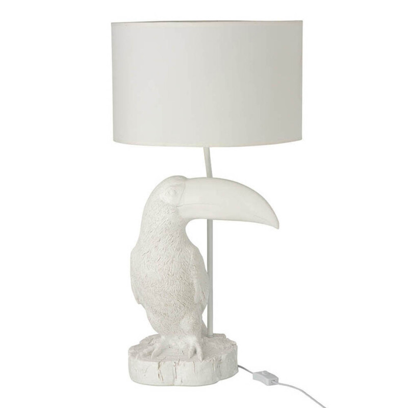 lampara-de-mesa-moderna-blanca-con-pajaro-jolipa-toucan-poly-11699
