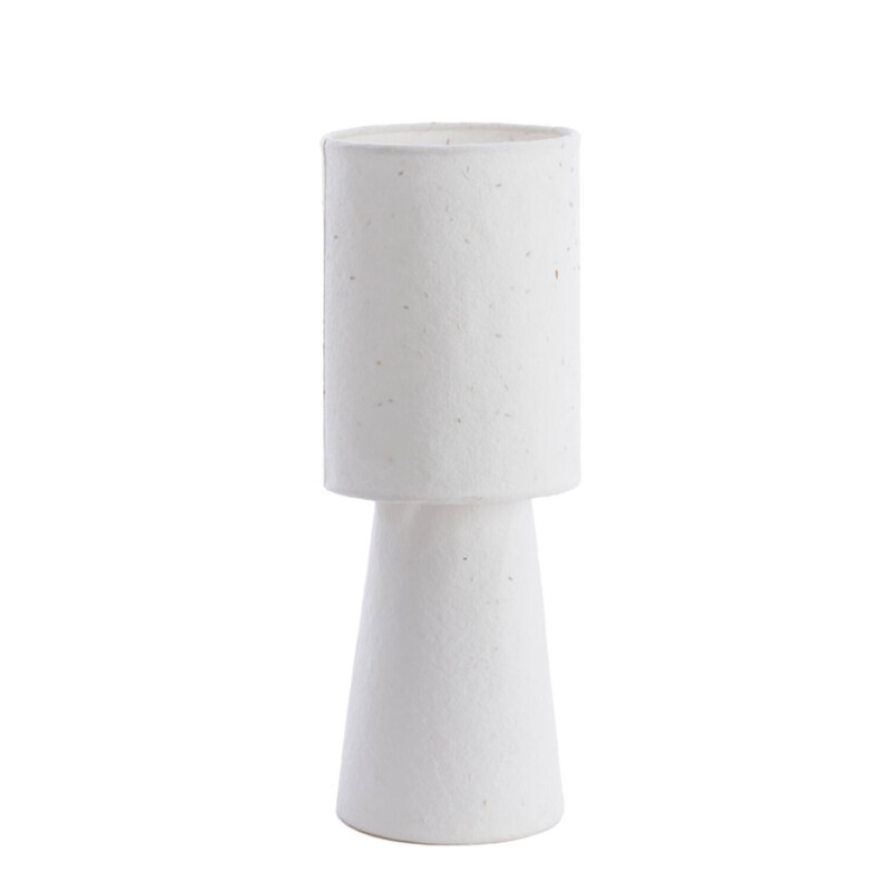 Lámpara de mesa moderna blanca con pantalla redonda Light and Living Raeni - Imagen 2