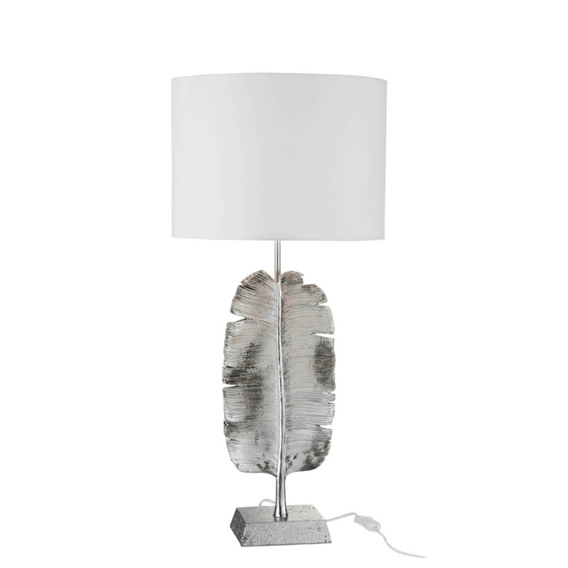 Lámpara de mesa moderna blanca con plumas Jolipa Feather Poly - Imagen 2