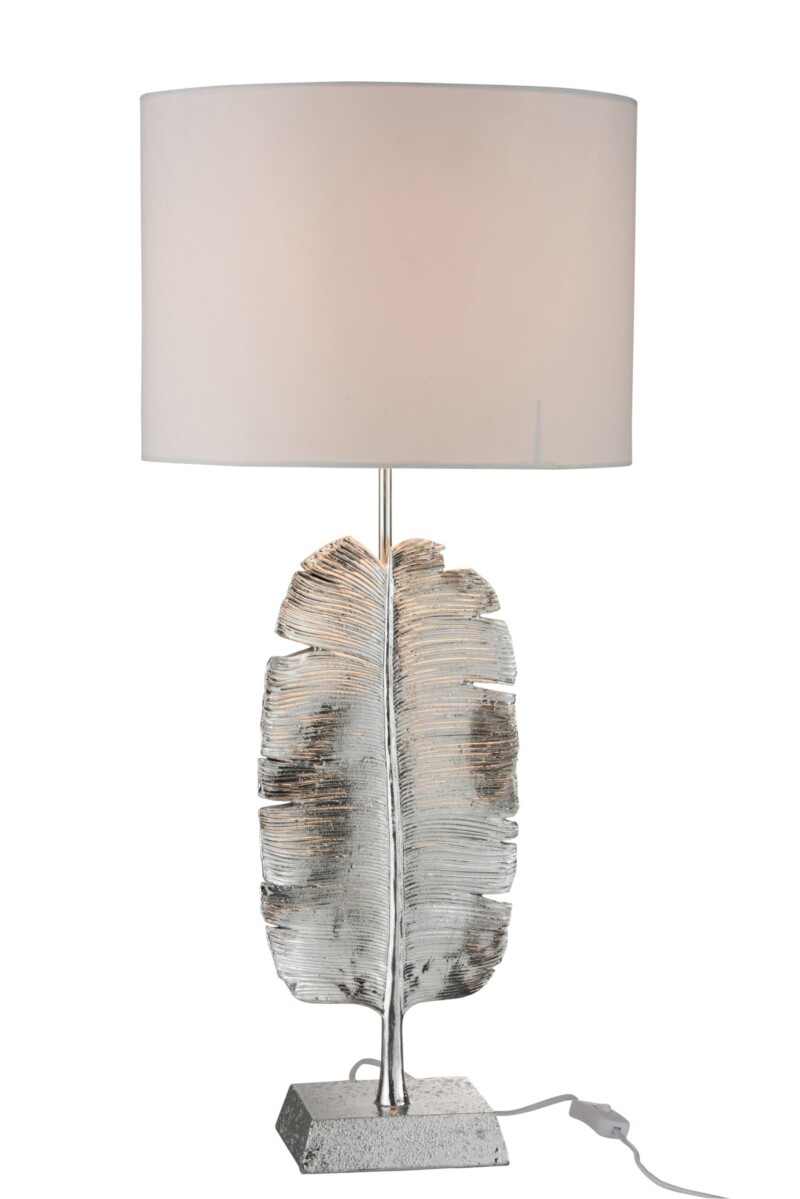 Lámpara de mesa moderna blanca con plumas Jolipa Feather Poly - Imagen 4