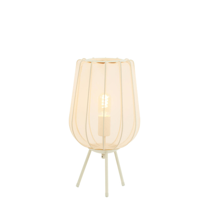 Lámpara de mesa moderna blanca con trípode Light and Living Plumeria - Imagen 6