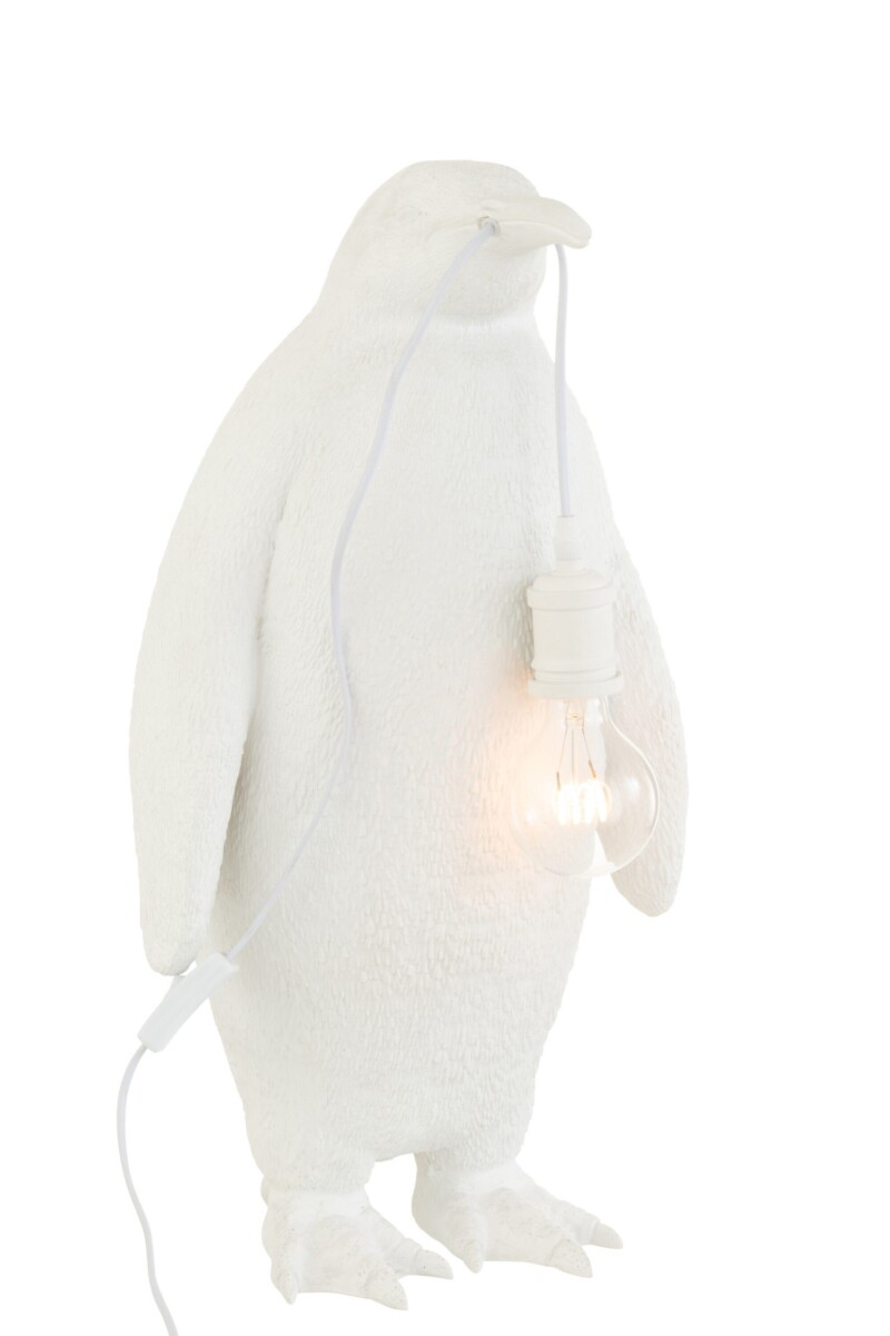 lampara-de-mesa-moderna-blanca-de-pinguino-jolipa-penguin-poly-37841-4
