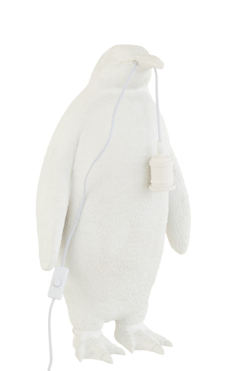 lampara-de-mesa-moderna-blanca-de-pinguino-jolipa-penguin-poly-37841-6