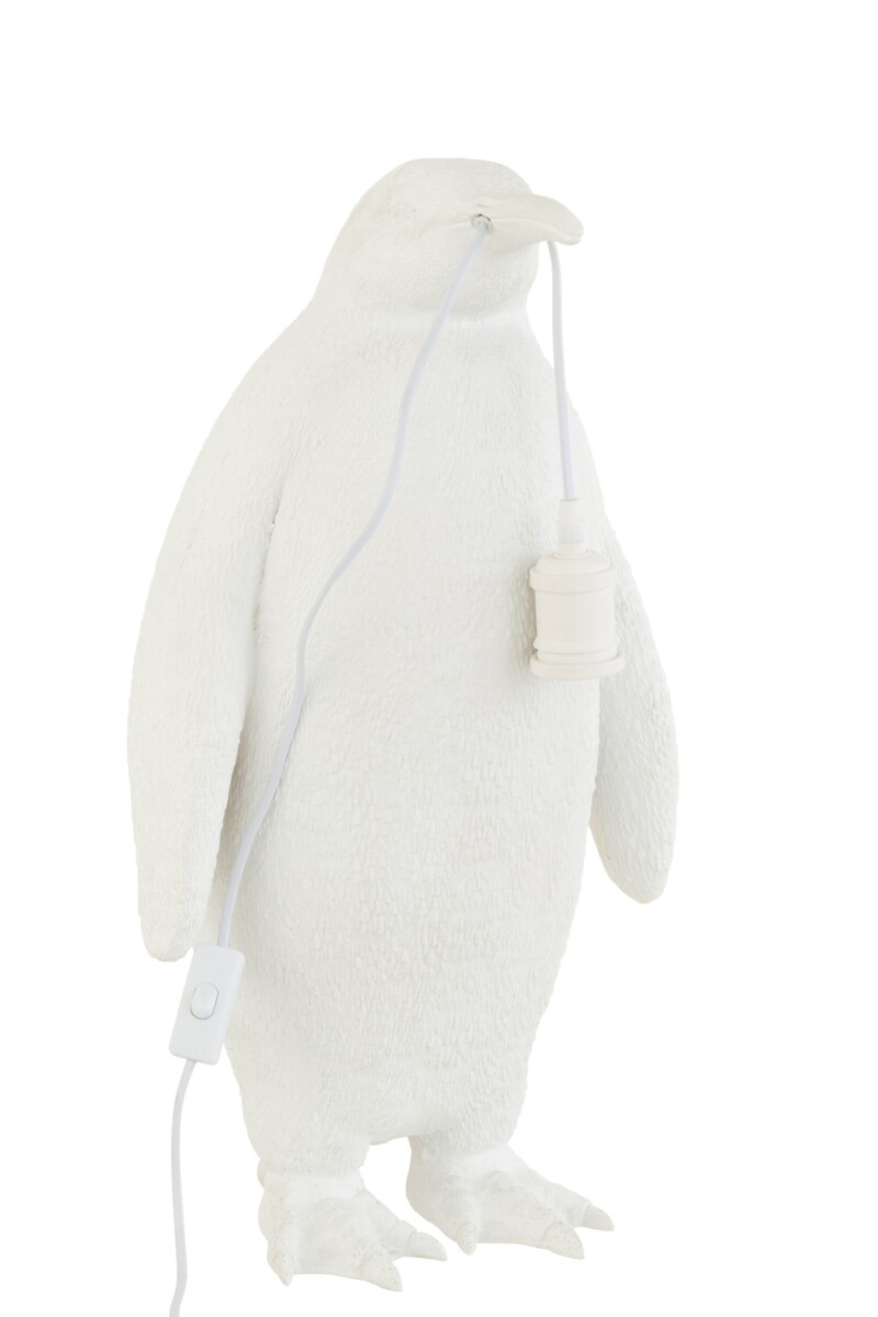 Lámpara de mesa moderna blanca de pingüino Jolipa Penguin Poly - Imagen 6