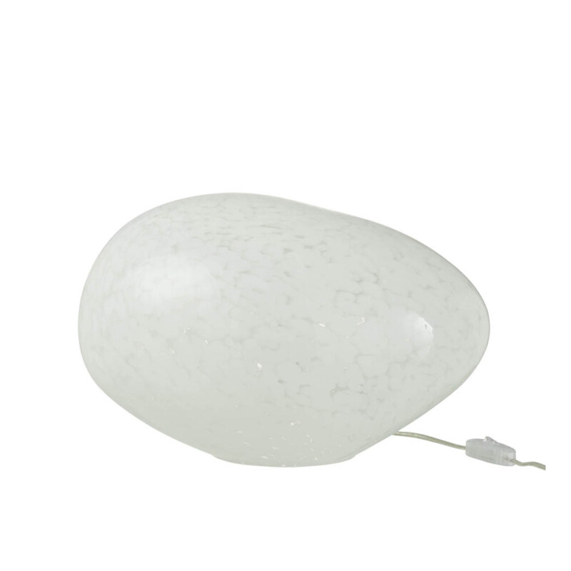 Lámpara de mesa moderna blanca forma de piedra Jolipa Dany - Imagen 2