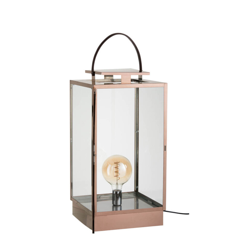 Lámpara de mesa moderna con farol rectangular Jolipa Nadia - Imagen 2