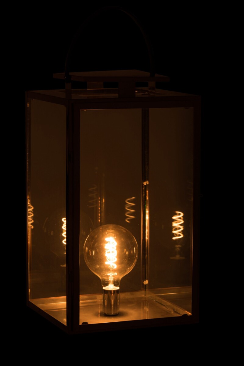 Lámpara de mesa moderna con farol rectangular Jolipa Nadia - Imagen 4