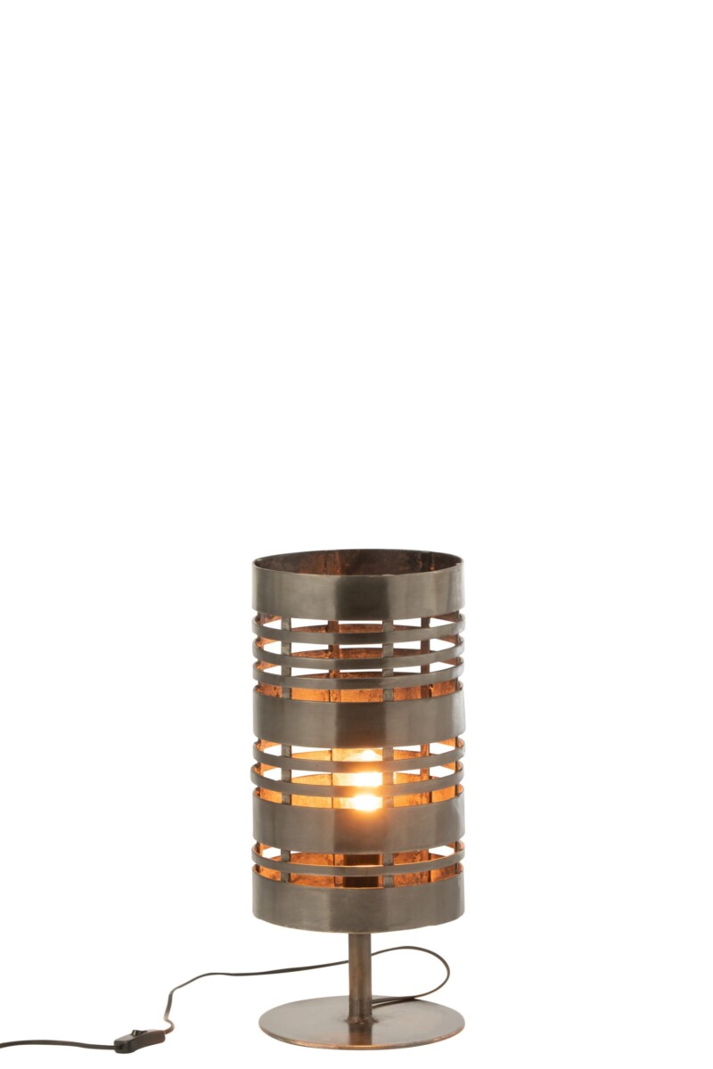 Lámpara de mesa moderna de metal con base Jolipa Kenya - Imagen 4