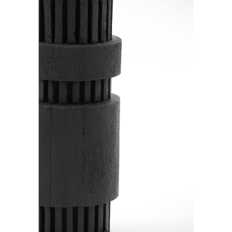 Lámpara de mesa moderna de metal negro en forma de cilindro Light and Living Sakura - Imagen 4