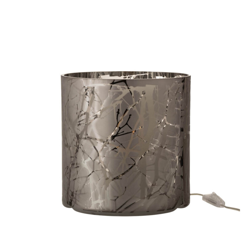 Lámpara de mesa moderna de vidrio gris Jolipa Kiki - Imagen 2