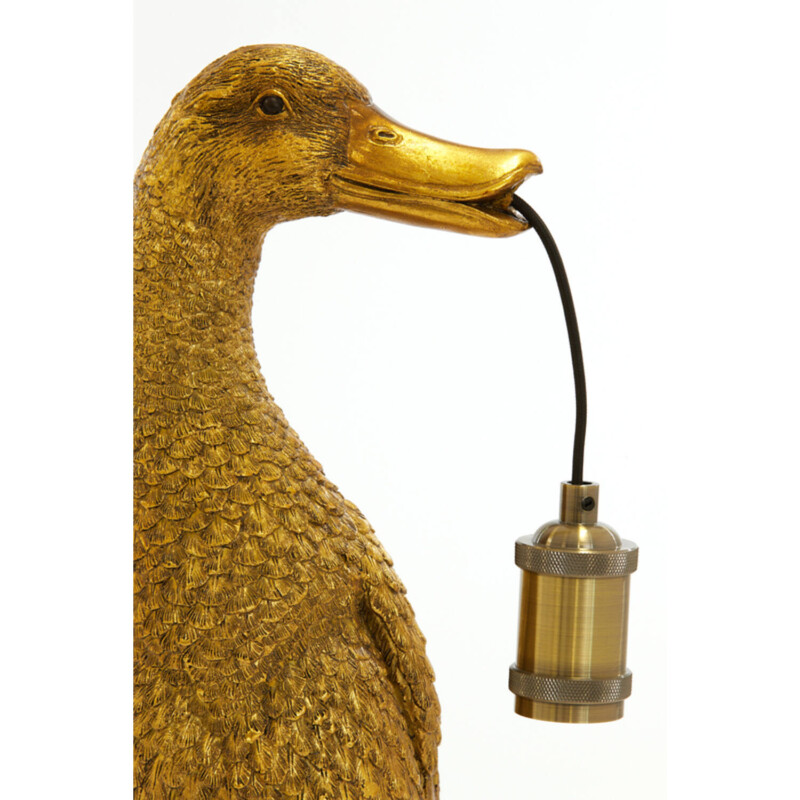 Lámpara de mesa moderna dorada de pato Light and Living Duck - Imagen 3