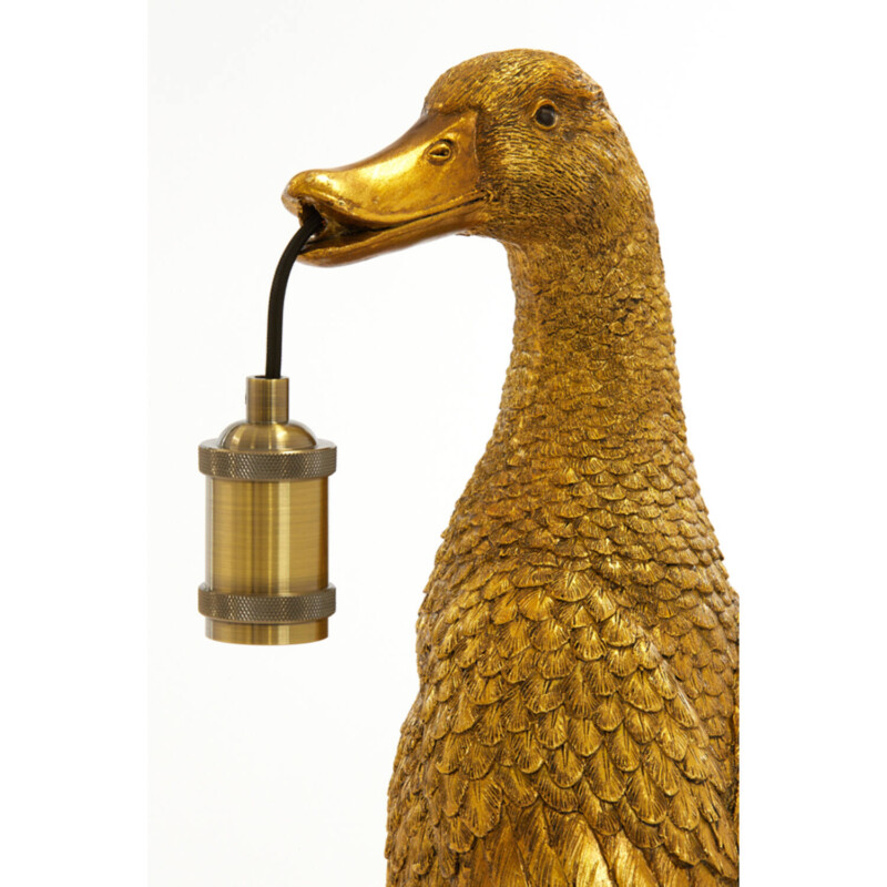 Lámpara de mesa moderna dorada de pato Light and Living Duck - Imagen 8