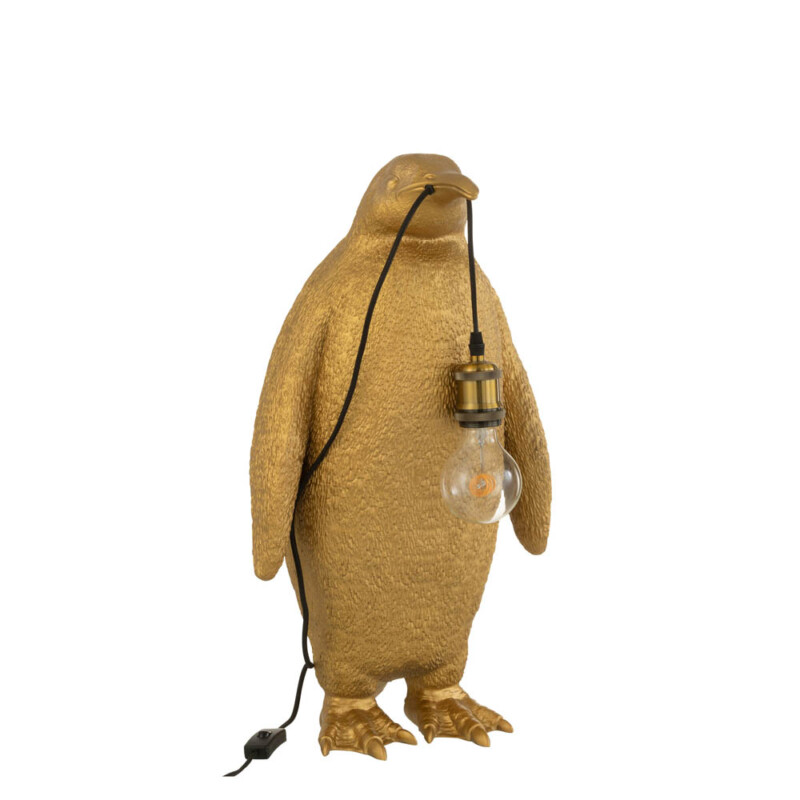 Lámpara de mesa moderna dorada de pingüino Jolipa Penguin Poly - Imagen 2