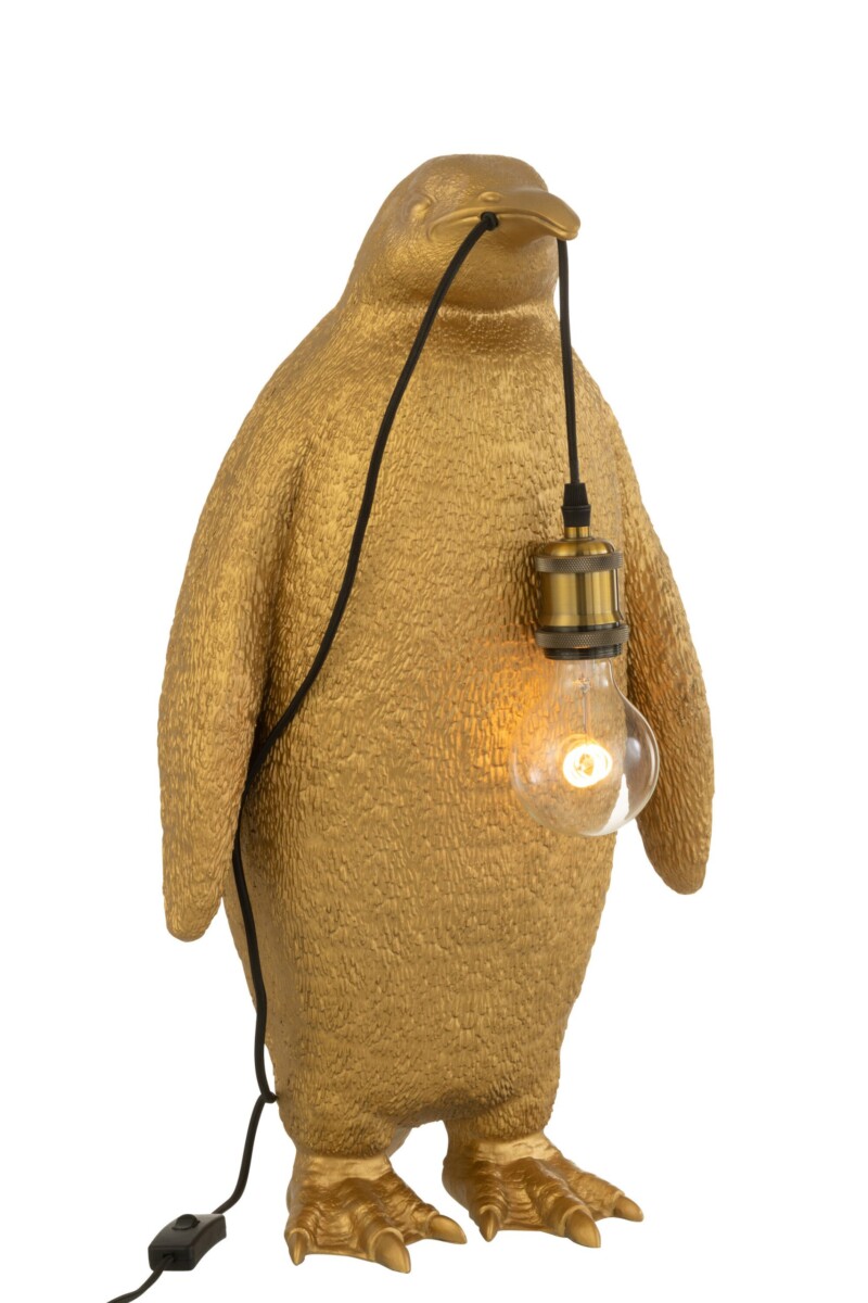 lampara-de-mesa-moderna-dorada-de-pinguino-jolipa-penguin-poly-37849-3