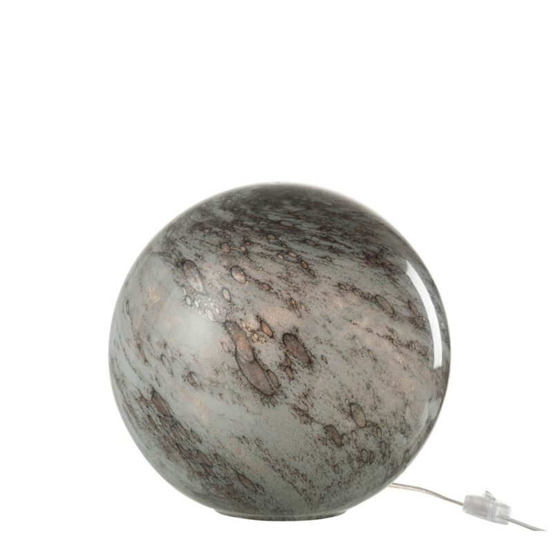 Lámpara de mesa moderna gris jaspeada Jolipa Dany - Imagen 2