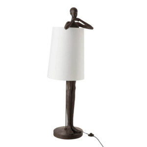 lampara-de-mesa-moderna-marron-figura-humana-jolipa-man-poly-11986