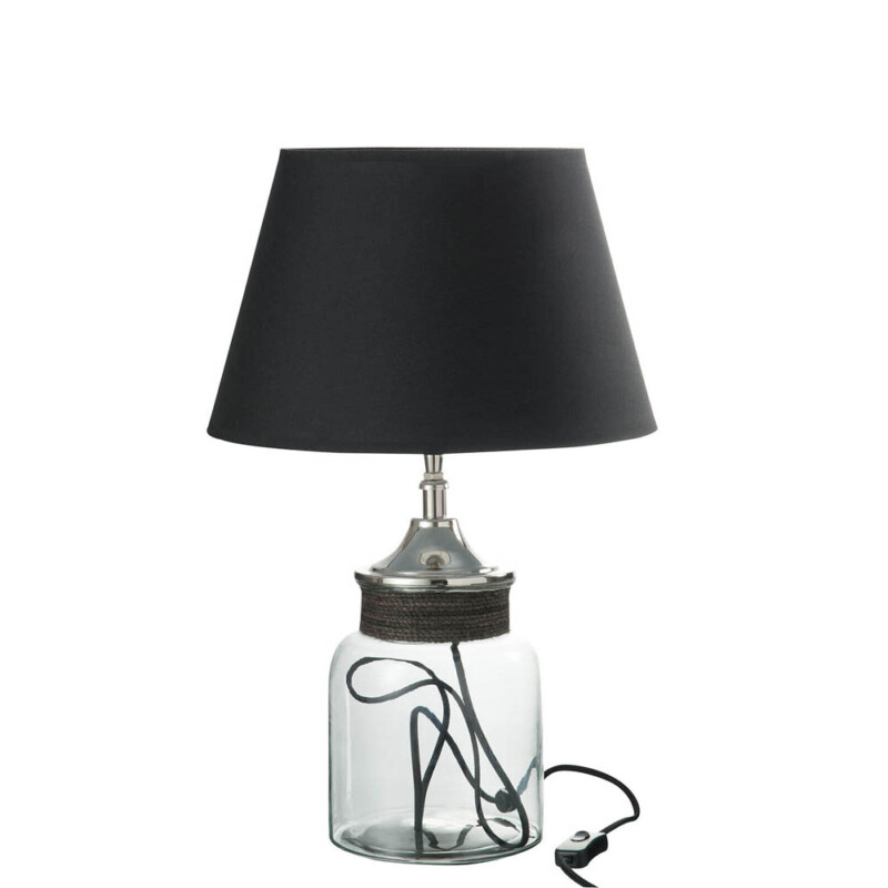 lampara-de-mesa-moderna-negra-con-base-de-vidrio-jolipa-simba-66010-2
