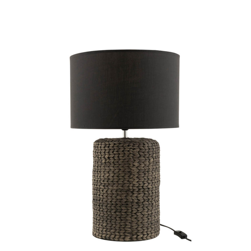 Lámpara de mesa moderna negra con cuerda Jolipa Boyd - Imagen 2