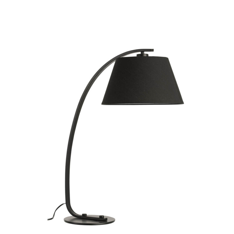 Lámpara de mesa moderna negra con estructura curva Jolipa Arch - Imagen 2