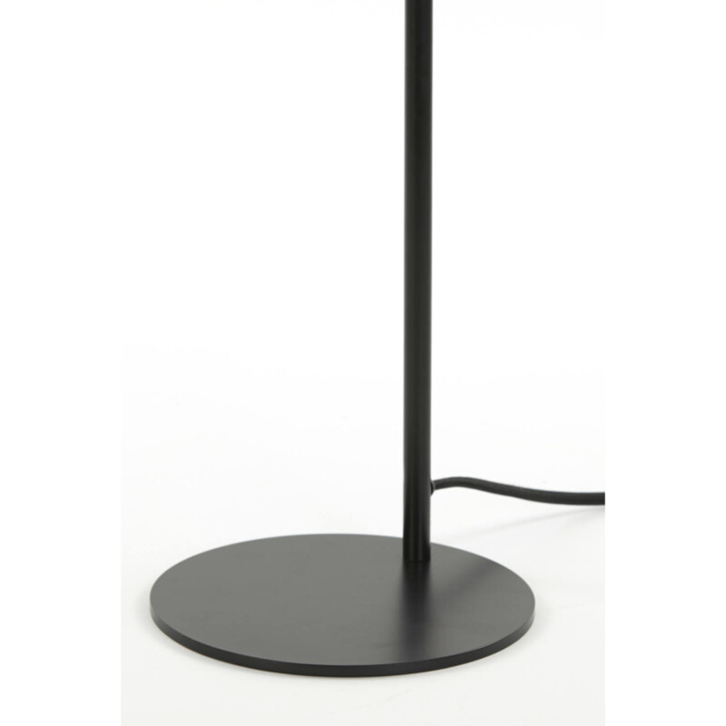 Lámpara de mesa moderna negra con pantalla de cristal Light and Living Subar - Imagen 5