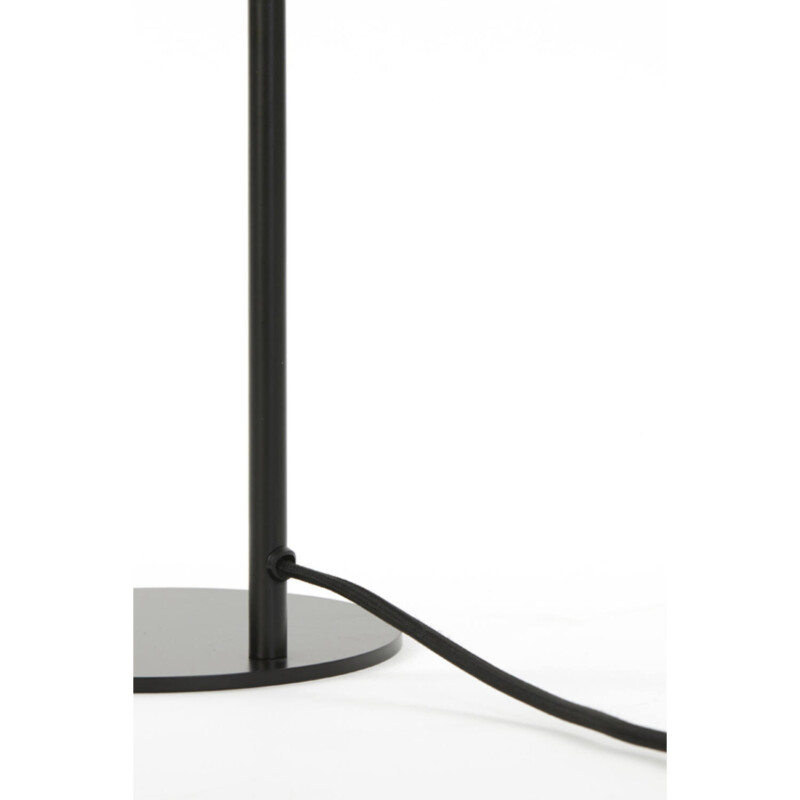 Lámpara de mesa moderna negra con pantalla de cristal Light and Living Subar - Imagen 6