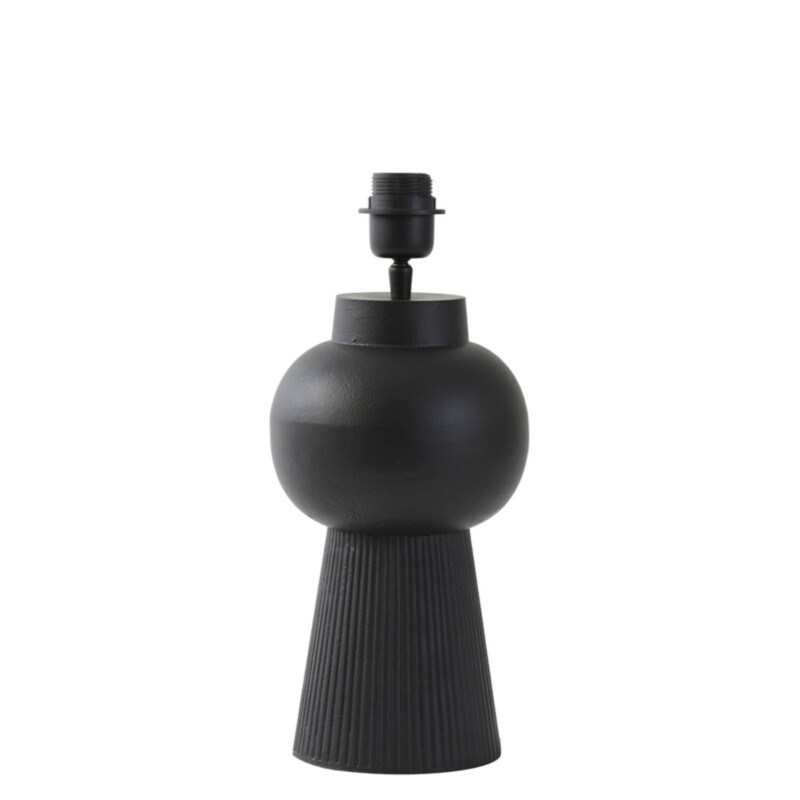 Lámpara de mesa moderna negra con pantalla en forma de esfera Light and Living Shaka - Imagen 2