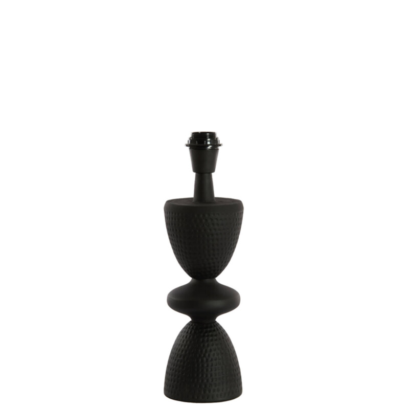 Lámpara de mesa moderna negra con relieve Light and Living Smith - Imagen 2