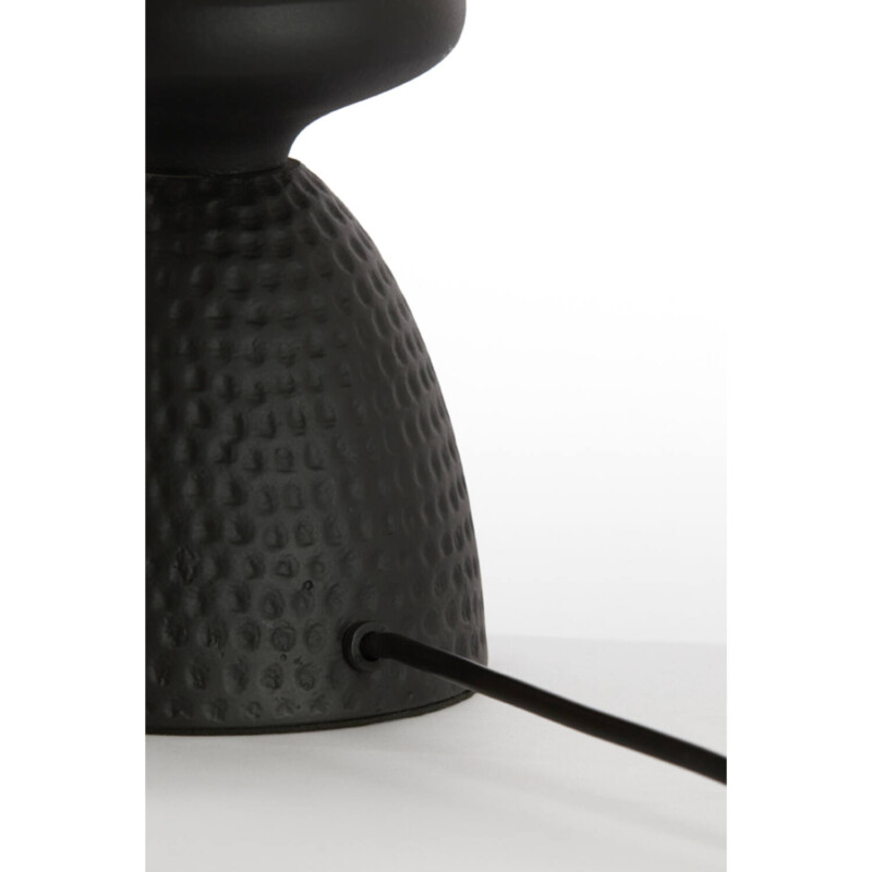 Lámpara de mesa moderna negra con relieve Light and Living Smith - Imagen 4