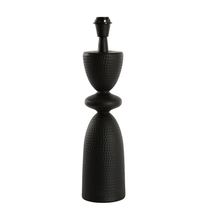 Lámpara de mesa moderna negra con relieve Light and Living Smith - Imagen 2