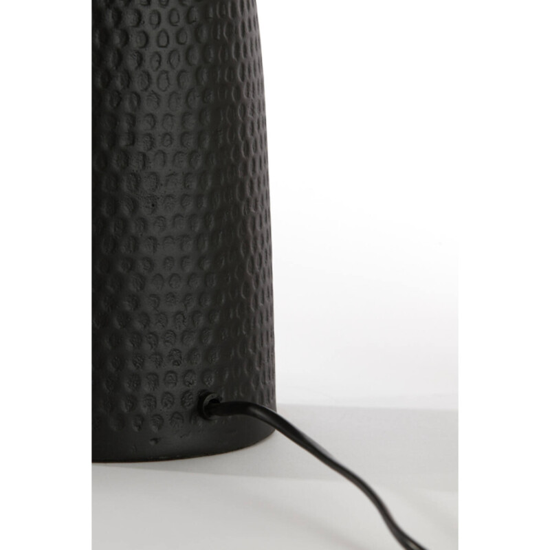 Lámpara de mesa moderna negra con relieve Light and Living Smith - Imagen 4