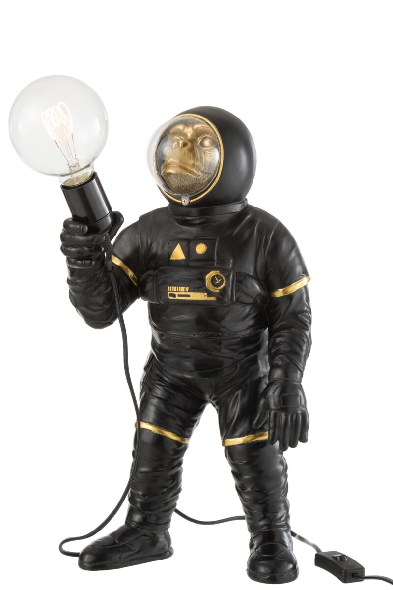 Lámpara de mesa moderna negra mono Jolipa Astronaut Poly - Imagen 4