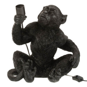 lampara-de-mesa-moderna-negra-mono-jolipa-monkey-poly-21461